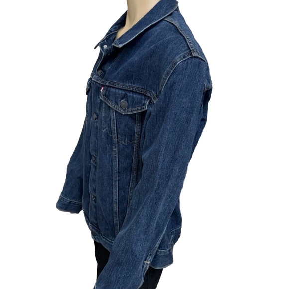LEVI'S Levi Levis Strauss Men Tucker Jacket Medium Blue Rinse Denim XL $89.50 - Picture 6 of 7